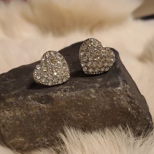 CZ Heart Shaped Earrings